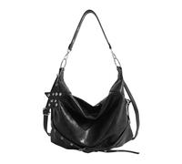 CAZSTYK Borsa tote a spalla morbida da donna | Borsa a tracolla in PU con cerniera e hardware con borchia a stella, pronta per trasporto quotidiano