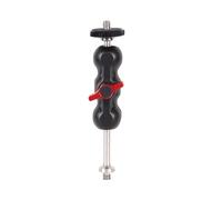 CAZSTYK Braccio a in alluminio con doppia, Single lengthened | Braccio regolabile con doppia testa a per attrezzature fotografiche professionali, morsetto robusto,