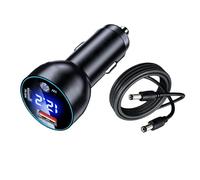 CAZSTYK Caricabatterie da auto con display a LED da 30 W tipo C e porta USB da 100 W per camion autobus alimentatore stabile camion potenza