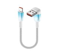 CAZSTYK Cavo Ricarica USB Tipo C Corto, Three Dimensional 0.25M, A 0.25M | Cavo portatile intrecciato in nylon a ricarica rapida per accessori tablet, cavo USB tipo C a ricarica rapida da