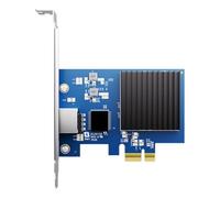 CAZSTYK Chip RTL8127 per adattatori Ethernet PCIe4.0 10G Non, Blue | Doppia larghezza banda da 16 Gbps con raffreddamento silenzioso per giochi NAS e supporto per la riattivazione