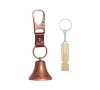 CAZSTYK Ciondolo a forma di orso alla moda per esterni, multiuso, suoneria forte per clip di sicurezza, con fischietto, portachiavi, ornamento, Bronzo rosso., S
