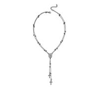 CAZSTYK Collana a forma Y con ciondolo della Sacra Madre e crocifisso Gioielli collo in lega per cravatte fede dall ' aspetto elegante