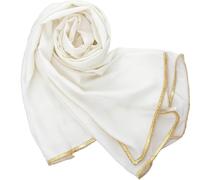 CAZSTYK Comoda sciarpa per danza del ventre per attività all'aperto calde con finiture dorate costruzione traspirante anca leggera anca, bianco, Taglia unica