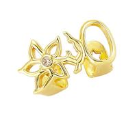 CAZSTYK Copridenti a forma di fiore placcato in rame, accessorio decorativo per gli amanti degli stili di strada, regolabili, One Size, come descritto, come descritto