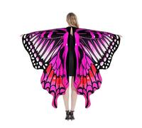 CAZSTYK Costume da farfalla per vestire la principessa, Rose red gradient