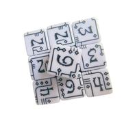 CAZSTYK Dadi numerici a Tema Industriale Acrilico tattile, White | Dadi meccanici leggeri e infrangibili per strumenti gioco all ' aperto con tavolo da gioco ergonomico in acrilico