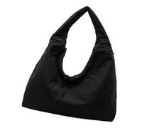 CAZSTYK Elegante borsa a tracolla da donna in nylon con ampio spazio borsa morbida borsa a mano borsa ascellare per lavoro e uso casual da viaggio, Nero