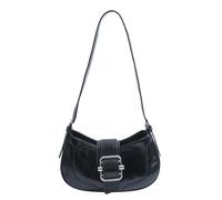 CAZSTYK Elegante borsa a tracolla da donna retrò borse ascellari interni spaziosi borsa casual in pelle PU borsa ascella borsa per tutti i giorni borsa a tracolla, Nero , One Size