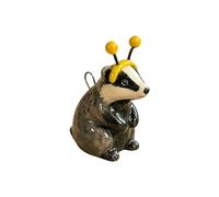 CAZSTYK Elegante ciondolo con gocciolamento olio per cane e orso, ciondolo per collana fai da te in rame, ideale per accessoriare abiti e altro orsetto per cani