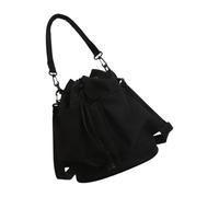 CAZSTYK Elegante e pratica borsa a secchiello nera progettata per l'uso quotidiano da professionisti e studenti alla moda, Nero