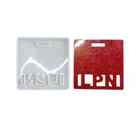 CAZSTYK Etichetta robusta del nome del silicone per i distintivi del pass del lavoro dello studente che fabbricano nel silicone bianco del commestibile di colore