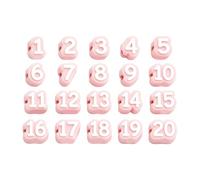 CAZSTYK Etichette per organizzazione a matita 20 buste numerate, B | Facce bianche rialzate, vestibilità slip-on riutilizzabile, spazio per lo studio a casa
