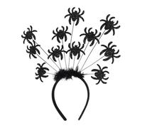 CAZSTYK Fascia per capelli per ragazze adolescenti con ragni spettrali, pipistrello, bulbo oculare, fascia per capelli per adulti, carnevale, feste, giochi di ruolo