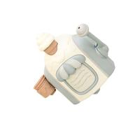 CAZSTYK Finish Ice Cream Bubble Play Set per bagnetto con macchina e stemmi aggiuntivi permanenti per bambini Press Bubble