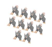 CAZSTYK Guanti antiscivolo traspiranti ventilati realizzati in materiali di nylon per il massimo nelle applicazioni industriali, 10 paia di mezzi guanti