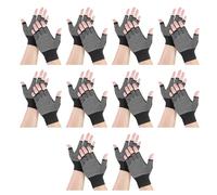 CAZSTYK Guanti antiscivolo traspiranti ventilati realizzati in materiali di nylon per il massimo nelle applicazioni industriali, 10 paia di mezzi guanti