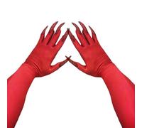 CAZSTYK Guanti con artiglio a unghie lunghe Halloween per feste, Red