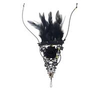CAZSTYK Guanti da strega Halloween Mani demoni, Black rose