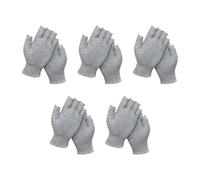 CAZSTYK Guanti in cotone senza dita traspiranti per il comfort di lavoro caldo nei cantieri in cotone mezze dita