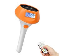 CAZSTYK Indicatore di temperatura automatico della luce della piscina ad energia solare con valutazione impermeabile IP68 per uso interno ed esterno della piscina termografo luce LED