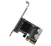CAZSTYK Interfacce PCIE3.0 a 2X SFF8087 Espansione SATA3.0, Full Height | Espansione della capacità archiviazione nel server domestico e nei per la connessione più dischi rigidi e