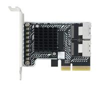 CAZSTYK Interfacce PCIE3.0 a 2X SFF8087 Espansione SATA3.0, Half Height | Espansione della capacità archiviazione nel server domestico e nei per la connessione più dischi rigidi e