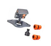 CAZSTYK Irrigatore regolabile salvaspazio per prati con attacco a sgancio rapido per la pulizia delle piante, irrigazione uniforme e configurazioni facili da giardino, irrigatore automatico a battente