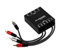 CAZSTYK Isolatore acustico portatile a 4 canali per configurazioni rapide Filtro acustico per ingegneri mobili Isolatore di terra Isolatore acustico Isolatore acustico Isolatore di terra Isolatore di