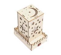 CAZSTYK Kit di costruzione in legno per apprendimento creativo, spettacolo di luce automatico, giocattolo per la cameretta dei bambini, decorazione e sviluppo educativo, costruzione creativa