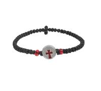CAZSTYK La corda intrecciata a forma di crocifisso regolabile garantisce una perfetta vestibilità e comfort per le attività religiose quotidiane. Catena da polso regolabile, Misura unica, come