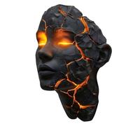 CAZSTYK Lampada da parete con drammatica arte incrinata 3D e decorazione fredda Glow