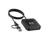 CAZSTYK Lettore schede Portatile USB 2.0 per apparecchiature da | USB 2.0 compatto, attrezzatura da ufficio per computer per dispositivi dichiarazione dei redditi per accessori