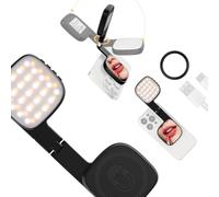 CAZSTYK Luce Flessibile per Telefono, Batteria Ricaricabile, Black | Batteria da 1000 mAh, luce per autoritratto ricaricabile, luce per telefono compatta e attraente per la fotografia