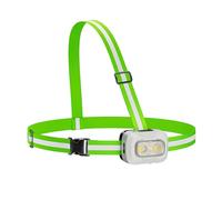 CAZSTYK Luce sportiva a più posizioni con USB ricaricabile e design impermeabile, struttura in ABS, adatta per esercizi notturni