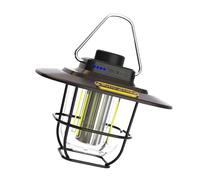 CAZSTYK Luci sospese Decorative LED Ricaricabili da, Carbon Black | Lampada da campeggio a LED ricaricabile con indicatori batteria, luce emergenza esterna, lampada da tenda