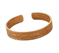 CAZSTYK Mantra buddista tibetano in rame dipinto a mano con sei parole sacre, regolabile e apribile per protezione e fortuna, regalo culturale, One Size