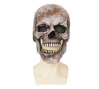 CAZSTYK Maschera copricapo demoniaco con mascella mobile, Gray