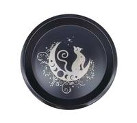 CAZSTYK Metallo Tarocchi Candeliere Piatto Rotondo Tè Decorativo Luce Stand Gioielli Vassoio Rituale Altare Piatto Durevole Vassoio Rituale Vassoio Titolare Vassoi Rotondi Decorazione Della Casa