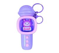 CAZSTYK Microfono giocattolo con registratori incorporati in 15 secondi e portachiavi, design leggero, da viaggio, per bambini