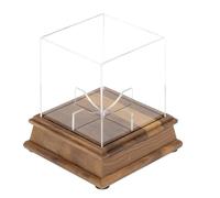 CAZSTYK Modern Signatures Baseball vetrina Box con struttura in acrilico trasparente e base in legno scatola di presentazione firme palla