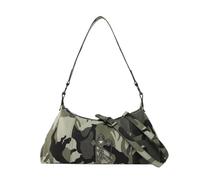CAZSTYK Moderna borsa a tracolla con tracolla regolabile e borchie accattivanti in pelle PU borse sotto le ascelle per uso quotidiano, Mimetico