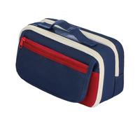 CAZSTYK Organizer per astuccio multiscomparto a strati, Red | Tasca frontale, maniglia per trasporto per l ' uso sulla scrivania della scuola