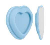 CAZSTYK Organizer per dispositivi da parete, supporto adesivo per telecomandi con corpo in ABS a forma di cuore per aree di archiviazione domestiche, montaggio a parete per controllo del clima, gancio