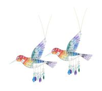 CAZSTYK Pedaggio aereo silenzioso in poliacrilato con conseguenze di luce colorata per giardino esterno ponte solare ricevitore meteorologico immune ponte verde per patio esterno produce bagliori