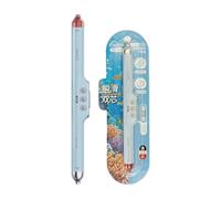 CAZSTYK Penna a con punta retrattile 2 colori in 1, Light Blue | Rosso Doppio colore per scrivere, disegnare, i compiti scolastici, prendere appunti per artisti con punta