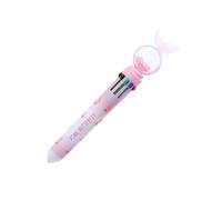 CAZSTYK Penna a sfera multicolore 10-Color-in-1 retrattile multicolore per scrivere annotare diario codifica a colori penna multicolore per bambini disegno Natale