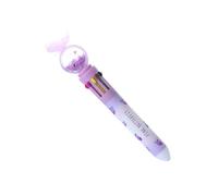 CAZSTYK Penna a sfera multicolore 10-Color-in-1 retrattile multicolore per scrivere annotare diario codifica a colori penna multicolore per bambini disegno Natale