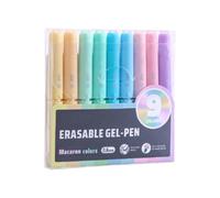 CAZSTYK Penne gel cancellabili da 0, 6 mm, revisione con, Macarons | Set per la marcatura dello studio delle annotazioni sulla scrivania del pianificatore appunti classe