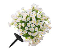 CAZSTYK Pianta artificiale Morning Glory con picchetto resistente alle intemperie, fiore realistico per giardino, patio, portico, negazione, manutenzione, fiori decorativi